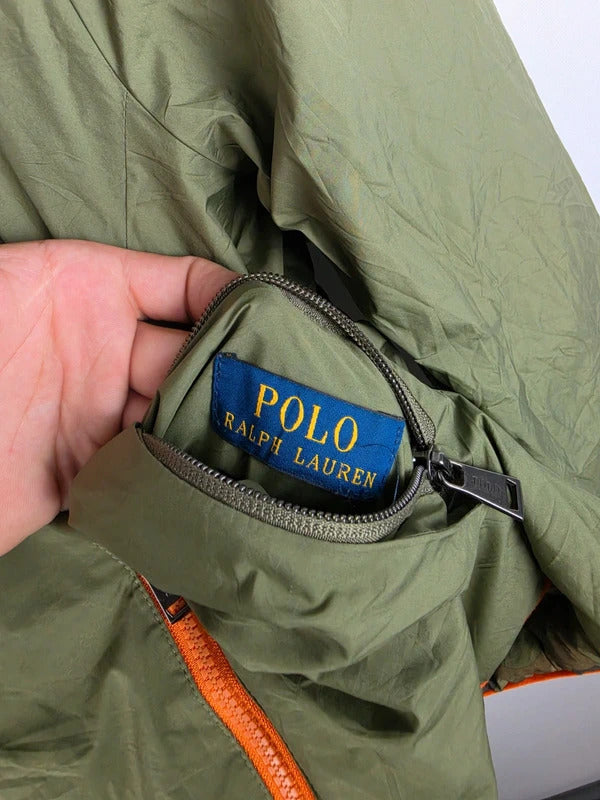Polo Ralph Lauren Reversible Puffer Jacket – Camo / Olive – Size S