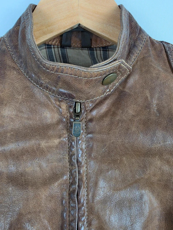 Belstaff Naima Brown Leather Jacket – Size IT 40