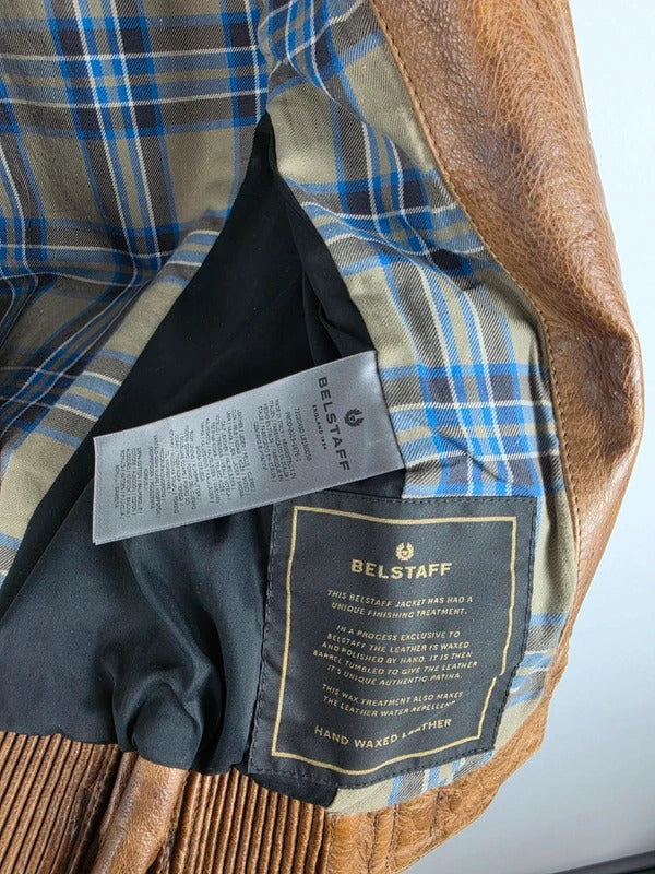 Belstaff Gangster 1969 Waxed Leather Jacket – UK 4 / IT 36
