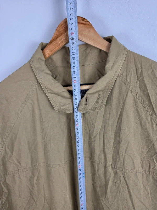 Burberrys Vintage Khaki Cotton Blend Harrington Jacket – Size 52 (fits XL)