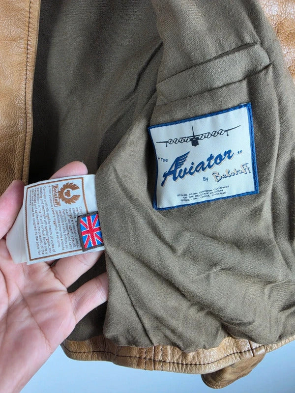 Belstaff The Aviator Leather Biker Jacket – IT 42 / UK 10, Museum Edition
