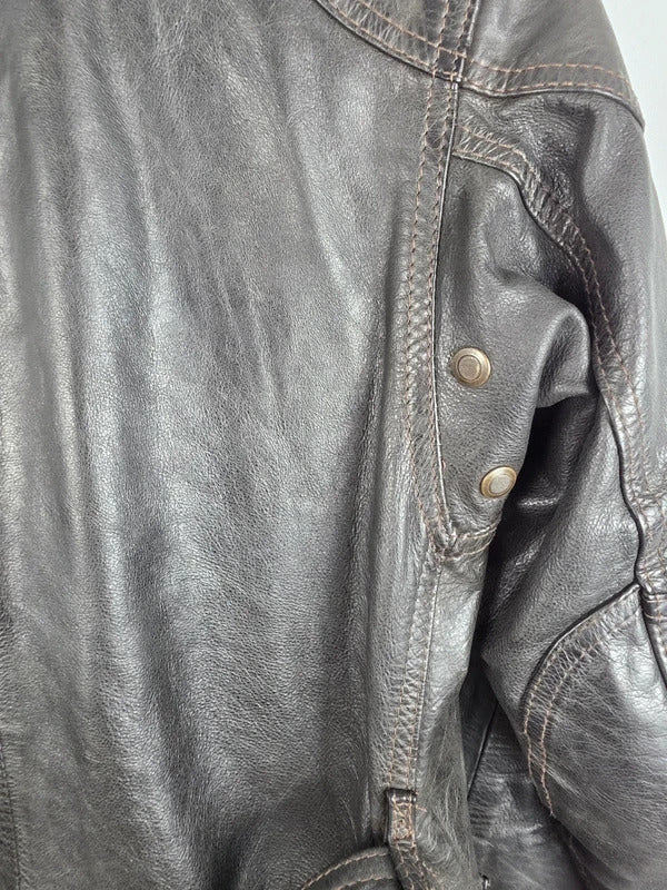 Belstaff Panther 1966 Black Leather Field Jacket – IT 42 / UK 10, Gold Label