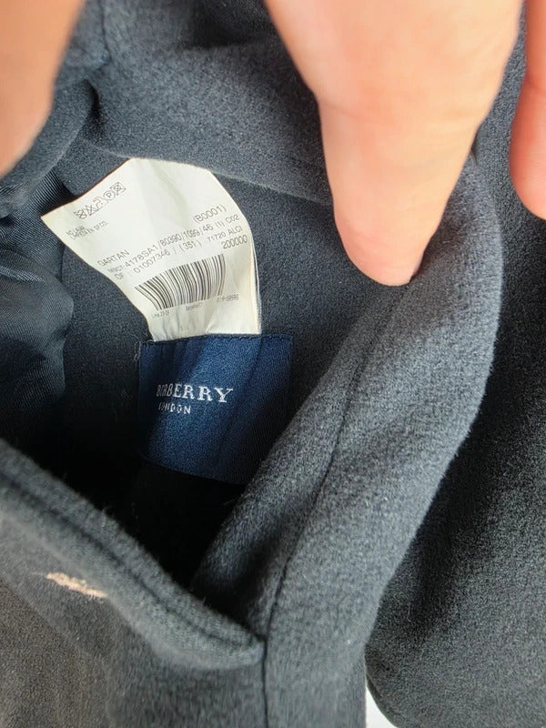 Burberry Reversible Hooded Jacket Nova Check Black Size 46 Medium