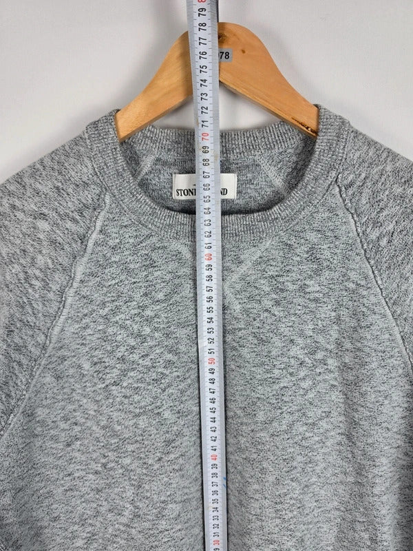 Stone Island Grey Marl Lightweight Knit Jumper Sweater Large SS18
