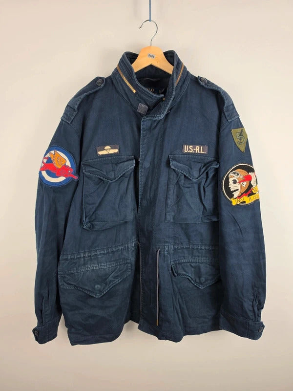 Polo Ralph Lauren USRL Military Patch M65 Field Jacket – Size XL