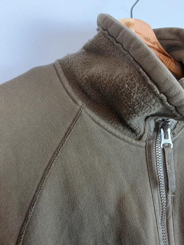 Stone Island SS2007 Heavy Cotton Fleece Jacket Olive Green Size M