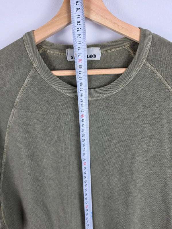 Stone Island Khaki Green Raglan Sweatshirt – Size L