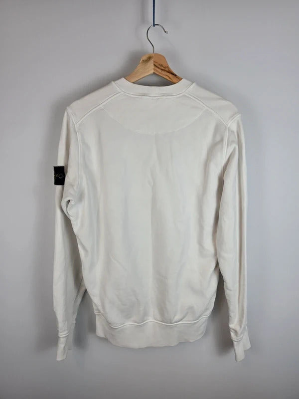 Stone Island Crewneck Sweatshirt SS22 Off White White Size S