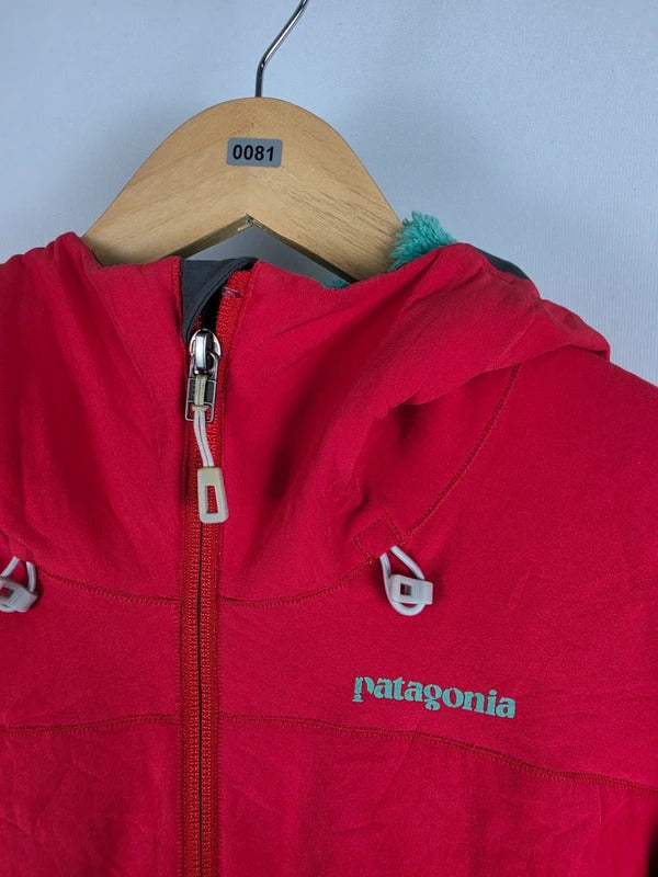 Patagonia Red Polartec Fleece-Lined Hooded Jacket – Women’s XS