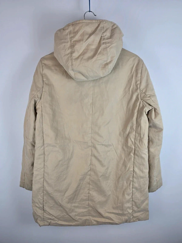 Burberry London Nova Check Lined Hooded Jacket Beige Size 40 Medium