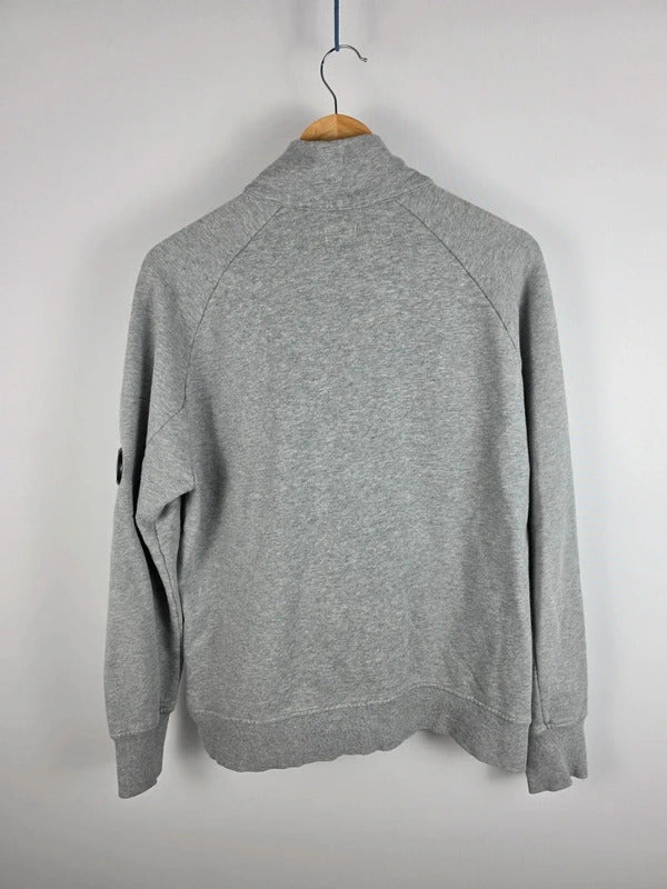 C.P. Company Grey Quarter-Zip Sweatshirt – Size M