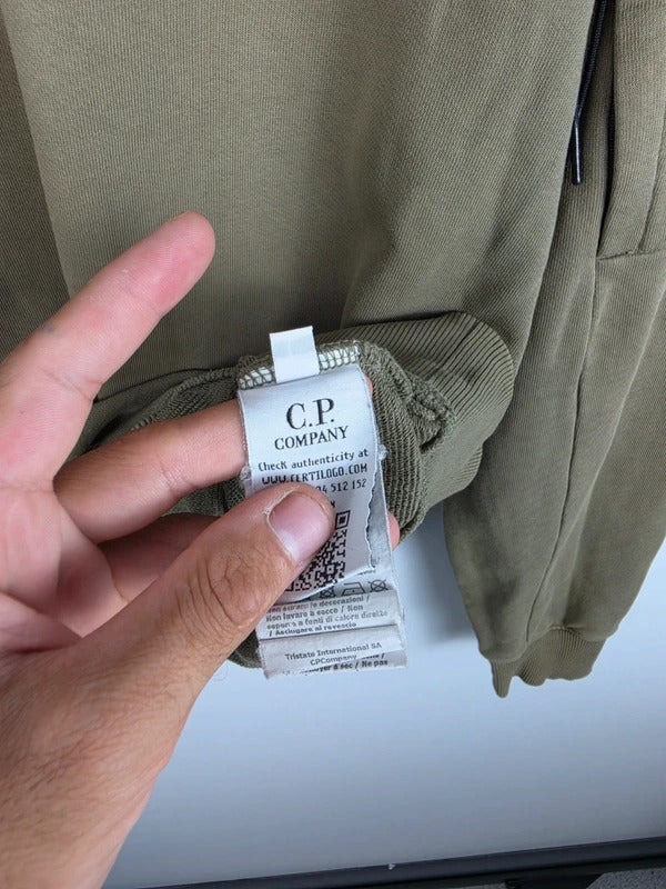 C.P. Company Khaki Lens Sleeve Crew Neck Sweatshirt – Size L