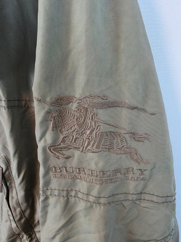 Burberry London Embroidered Prorsum Knight Field Jacket Olive Green - Size M