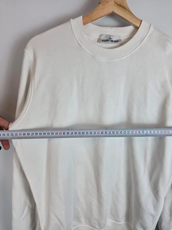 Stone Island Crewneck Sweatshirt SS22 Off White White Size S