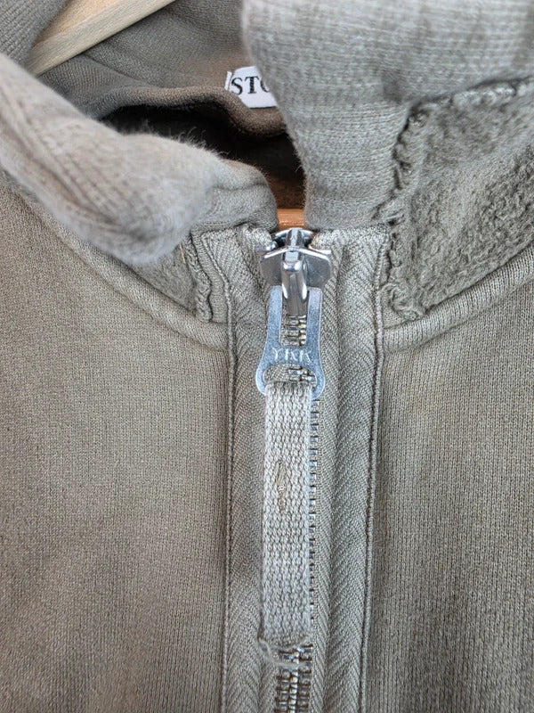 Stone Island SS2007 Heavy Cotton Fleece Jacket Olive Green Size M