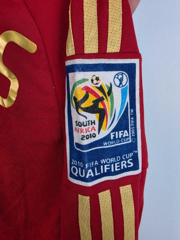 Vintage Spain 2008 Long Sleeve Home Shirt - #10 Fabregas - Size M