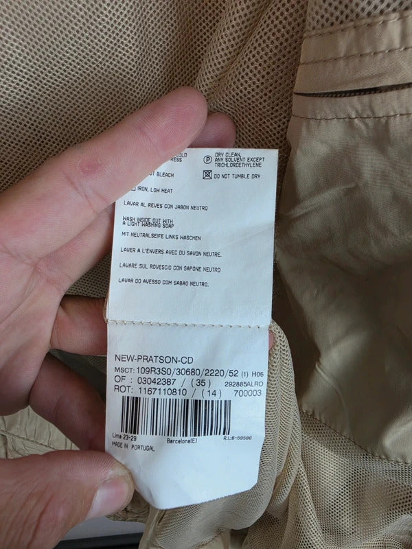 Burberry London Field Jacket Beige Tan Size 52 Large