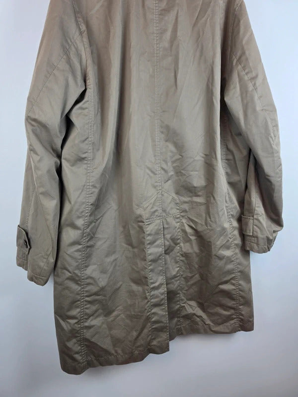 Burberry London Trench Coat Beige Khaki Men Size 52 - Large