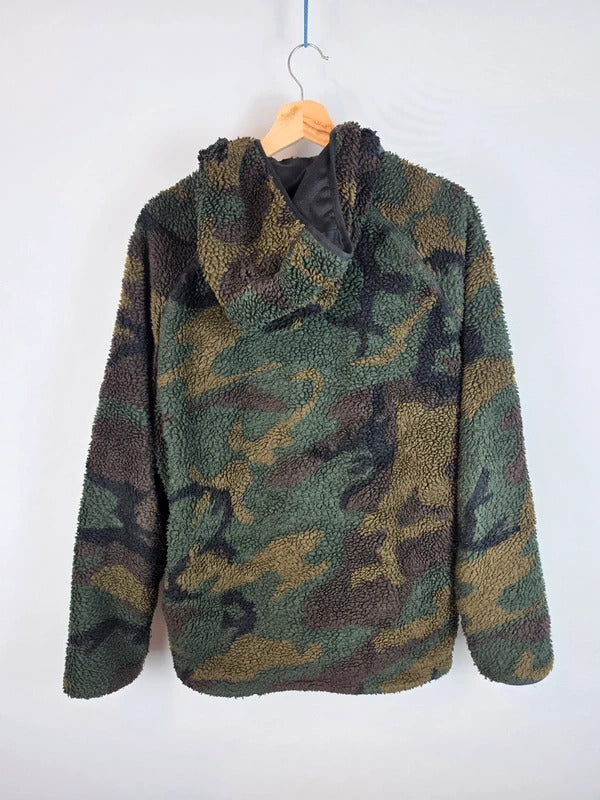 Carhartt WIP Prentis Pullover Fleece Jacket Camo Laurel - Size S