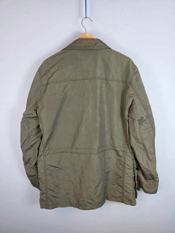 Burberry London Embroidered Prorsum Knight Field Jacket Olive Green - Size M