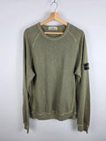 Stone Island Khaki Green Raglan Sweatshirt – Size L