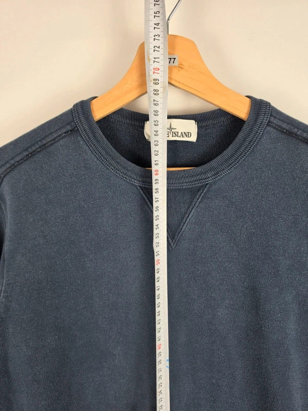 Stone Island Garment Dyed Navy Crewneck Sweatshirt Medium SS18