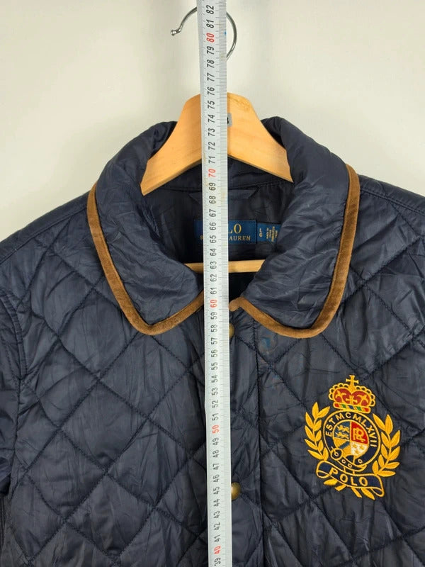 Polo Ralph Lauren Crest Quilted Jacket, Navy – Size L