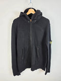 Vintage Stone Island AW 2009 Peaked Hood Wool Zip Cardigan Black XL