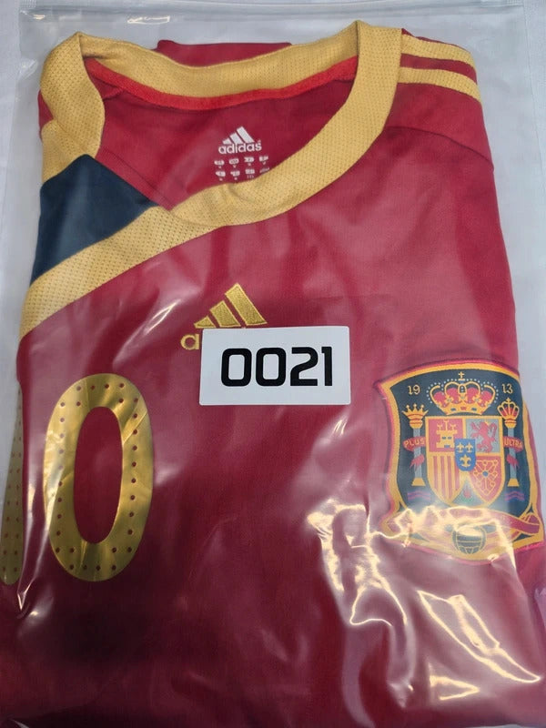 Vintage Spain 2008 Long Sleeve Home Shirt - #10 Fabregas - Size M