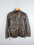 Belstaff Panther 1966 Dark Brown Leather Field Jacket – IT 40 / UK 8