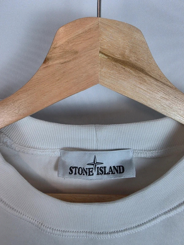 Stone Island Crewneck Sweatshirt SS22 Off White White Size S