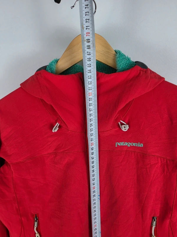 Patagonia Red Polartec Fleece-Lined Hooded Jacket – Women’s XS