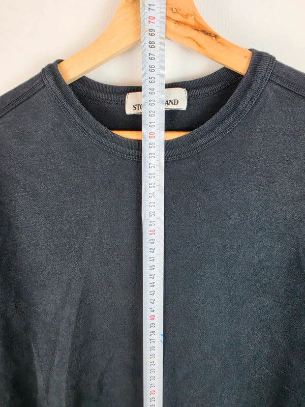 Stone Island Badge Crewneck Long Sleeve Black S Art 751564450