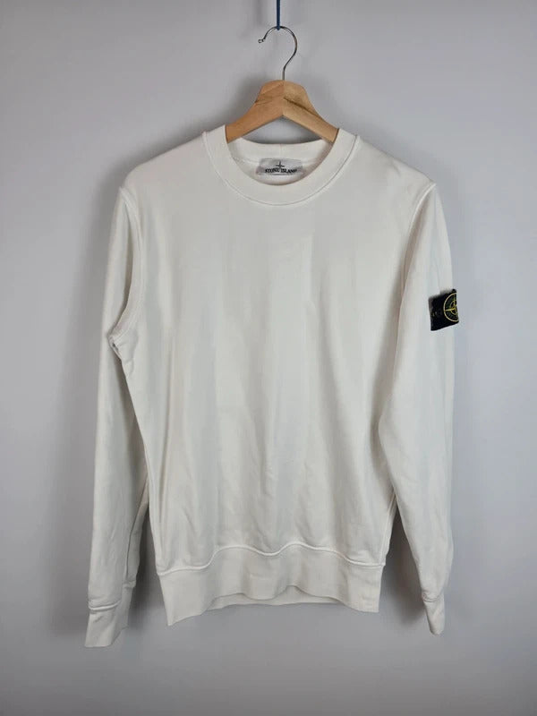 Stone Island Crewneck Sweatshirt SS22 Off White White Size S