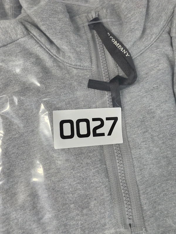 C.P. Company Grey Half-Zip Lens Sleeve Jumper – Size M