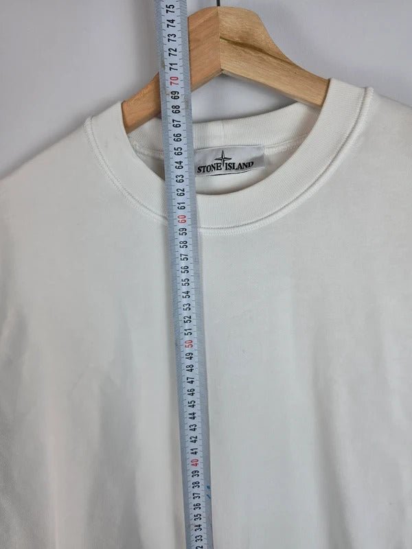 Stone Island Crewneck Sweatshirt SS22 Off White White Size S