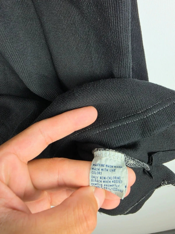 Polo Ralph Lauren Black Quarter-Zip Cotton Pullover – Size L