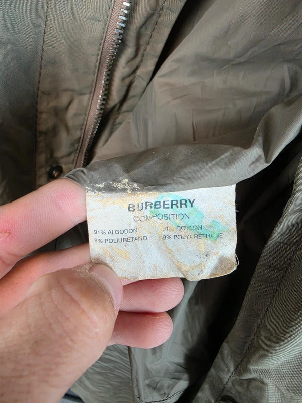 Burberry London Embroidered Prorsum Knight Field Jacket Olive Green - Size M
