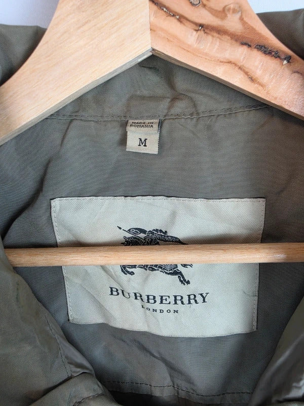 Burberry London Embroidered Prorsum Knight Field Jacket Olive Green - Size M