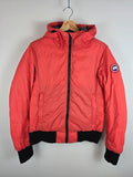 Canada Goose Women's Down Bomber Jacket Red Size M Hooded