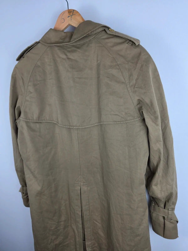 Burberrys Long Trench Coat – Honey, Wool Liner, Size 16 Long, Made in England