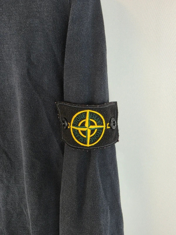 Stone Island Badge Crewneck Long Sleeve Black S Art 751564450