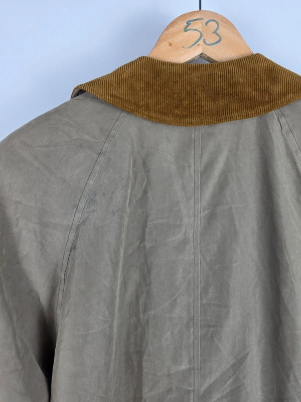 Vintage Burberrys Taupe Cord Collar Car Coat – Size L
