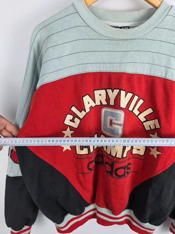 Vintage 80s Adidas Take Off Claryville Champs Basketball Sweatshirt – Size M