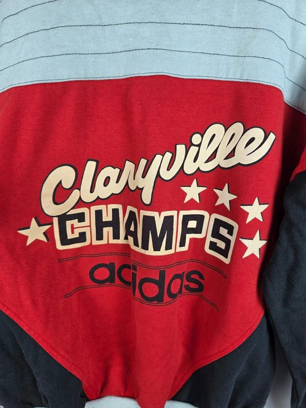 Vintage 80s Adidas Take Off Claryville Champs Basketball Sweatshirt – Size M