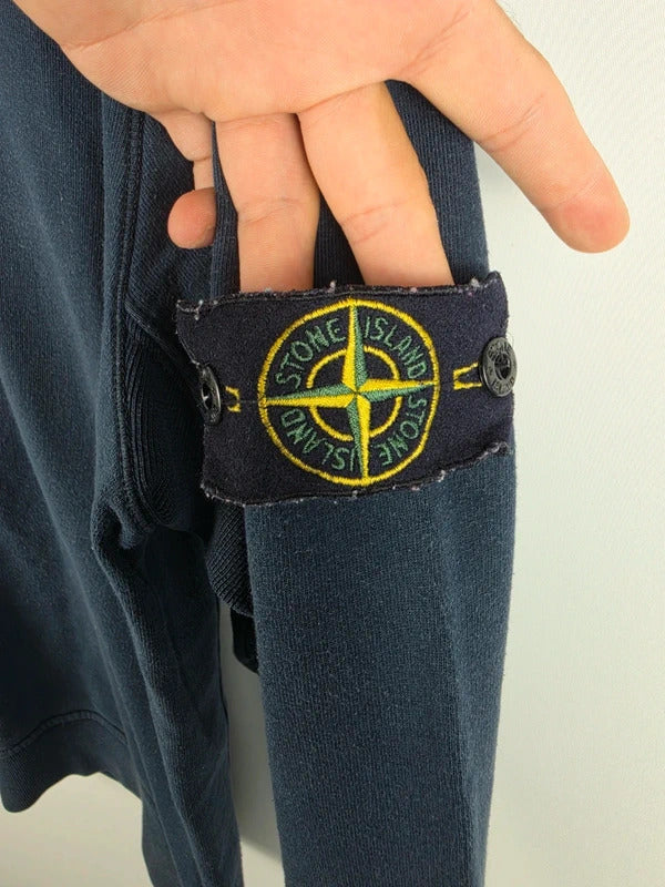 Stone Island Garment Dyed Navy Crewneck Sweatshirt Medium SS18