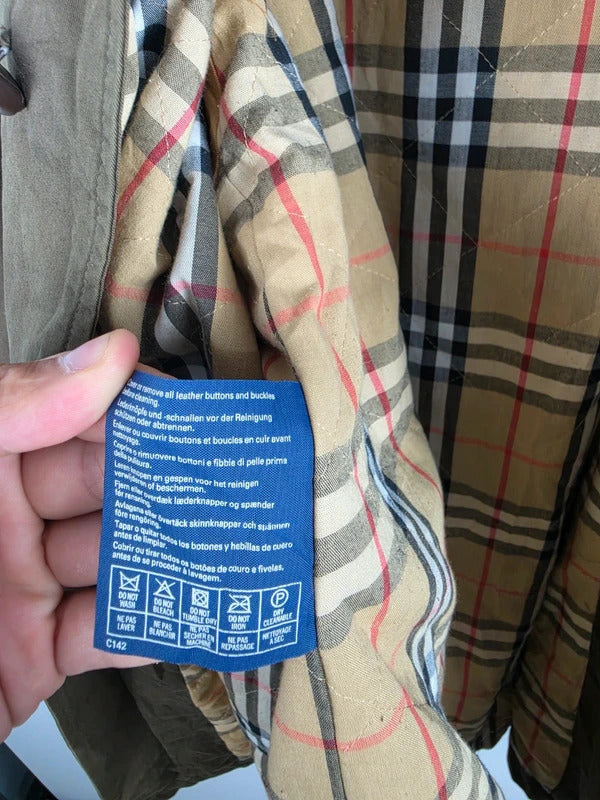 Burberrys Olive Quilted Lined Field Jacket – Size XL