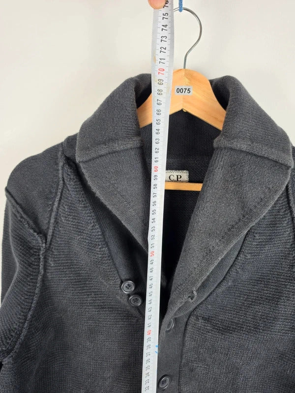 C.P. Company AW12 Heavy Knit Cardigan Shawl Collar Charcoal Gray Size 50 M