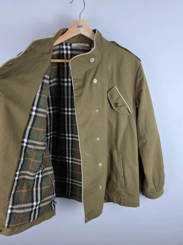 Vintage Burberrys Olive Military Field Jacket – Size M