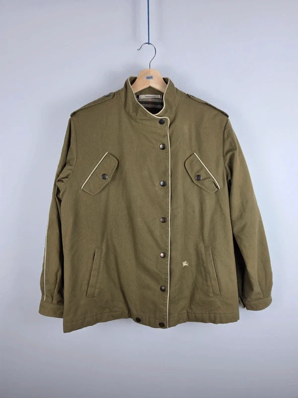 Vintage Burberrys Olive Military Field Jacket – Size M